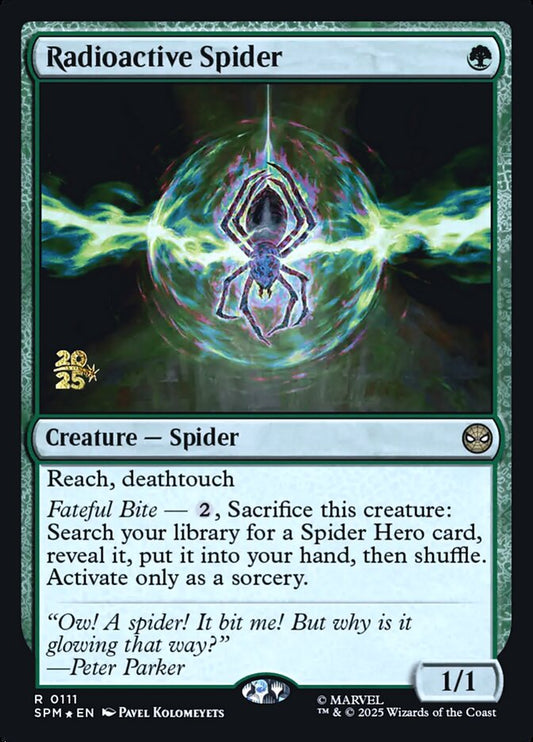 Radioactive Spider (Prerelease) (Marvel's Spider-Man) - (Foil): Marvel's Spider-Man Promos