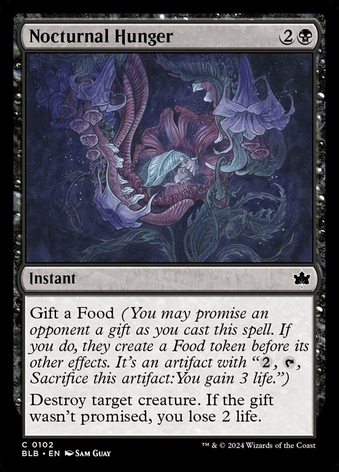 Nocturnal Hunger - (Foil): Bloomburrow
