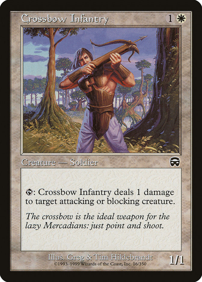 Crossbow Infantry - (Foil): Mercadian Masques