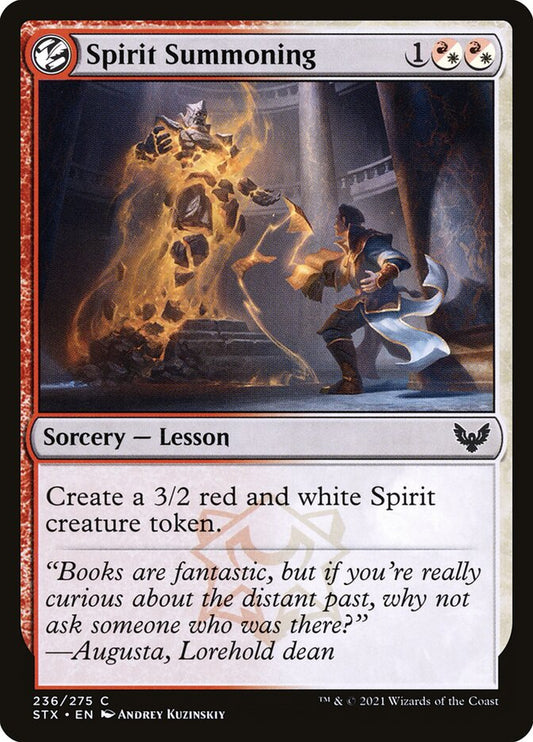 Spirit Summoning - (Foil): Strixhaven: School of Mages
