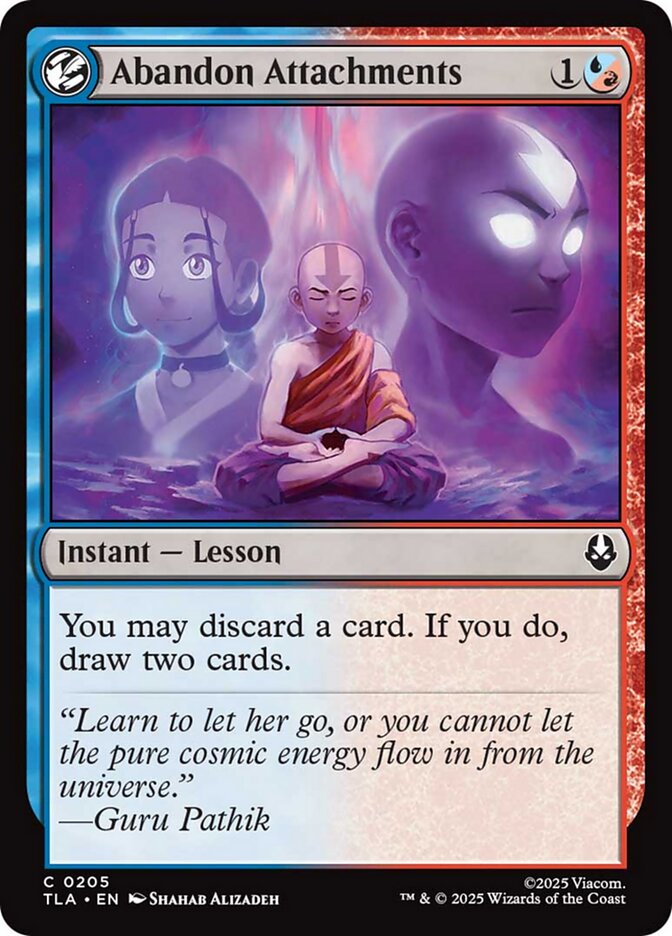 Abandon Attachments - (Foil): Avatar: The Last Airbender