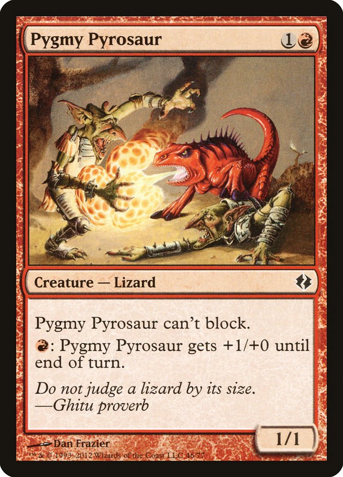 Pygmy Pyrosaur: Duel Decks: Venser vs. Koth