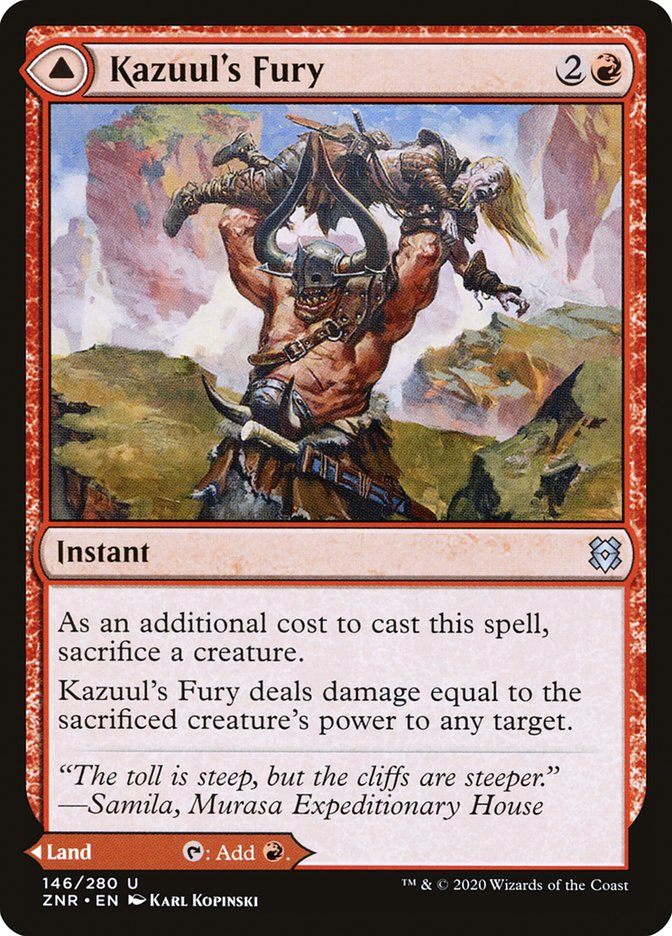 Kazuul's Fury // Kazuul's Cliffs: Zendikar Rising