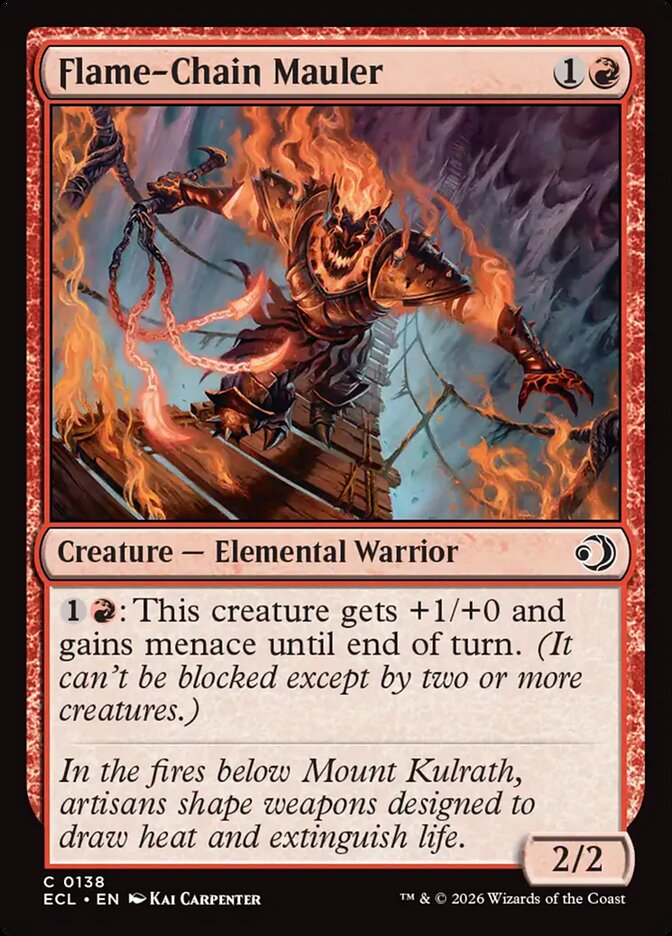 Flame-Chain Mauler - (Foil): Lorwyn Eclipsed