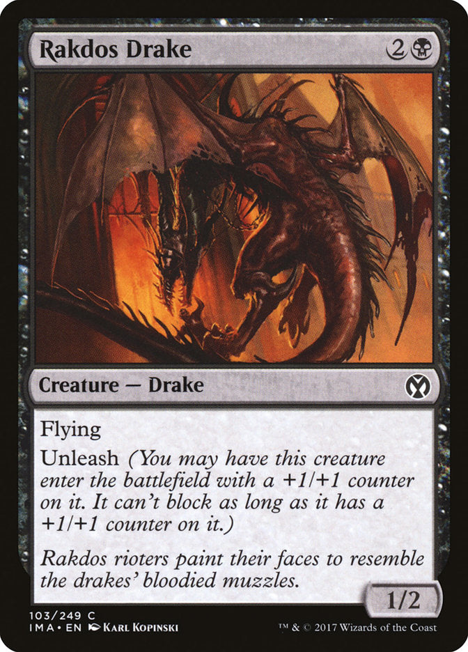 Rakdos Drake - (Foil): Iconic Masters