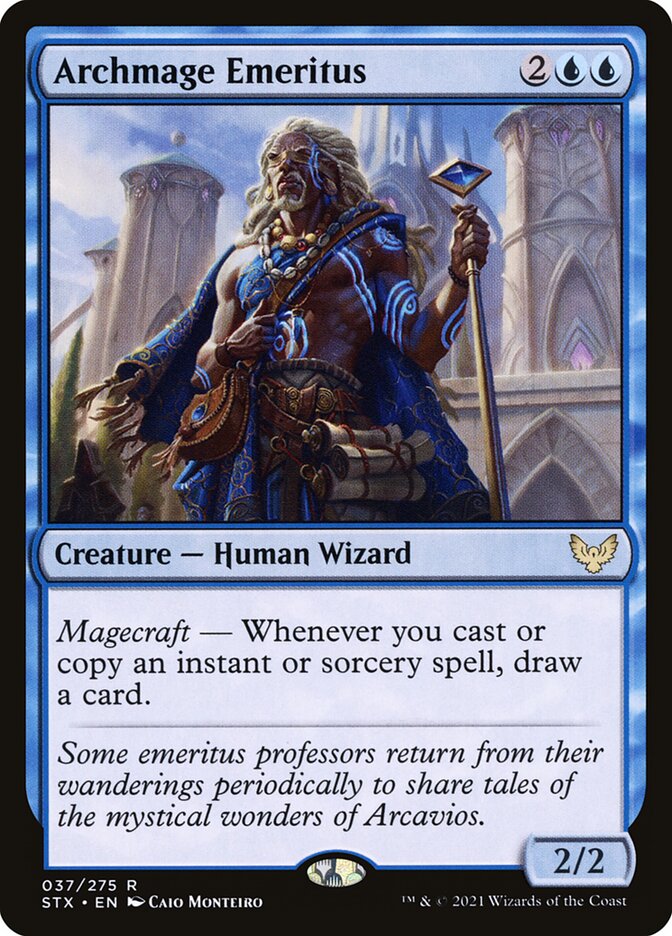Archmage Emeritus - (Foil): Strixhaven: School of Mages