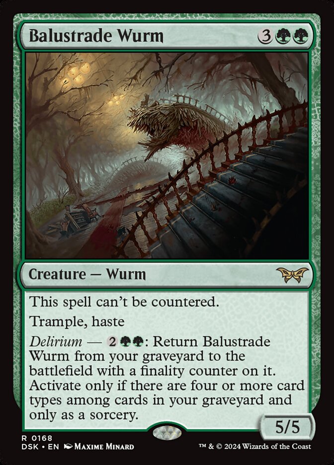 Balustrade Wurm: Duskmourn: House of Horror