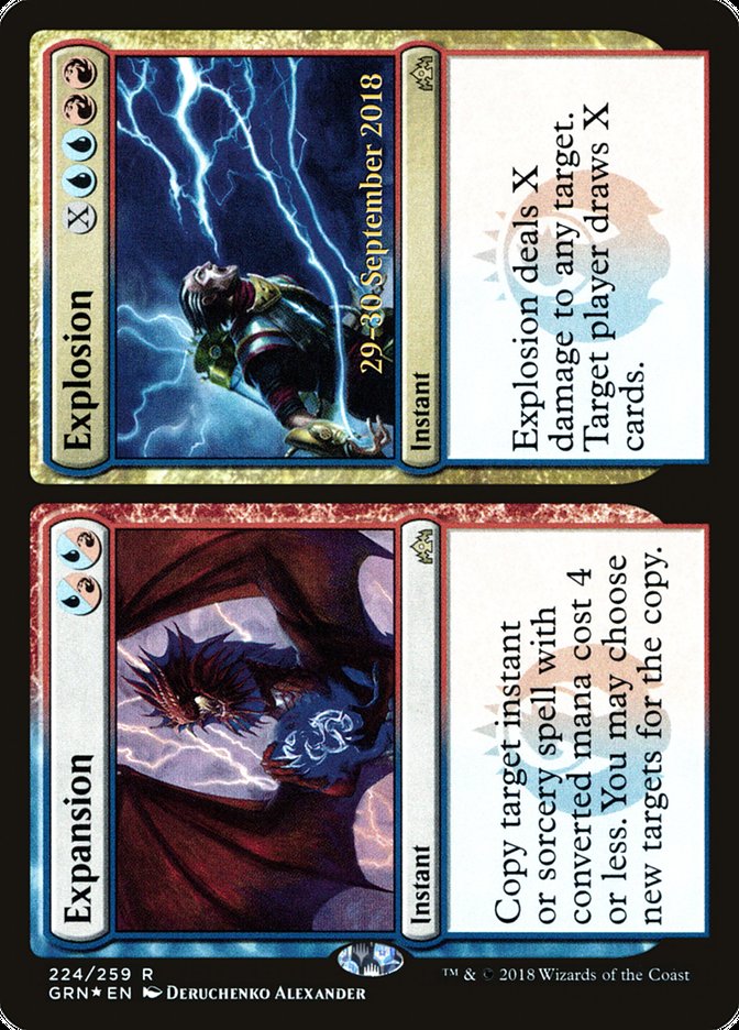 Expansion // Explosion (Prerelease) (Guilds of Ravnica) - (Foil): Guilds of Ravnica Promos