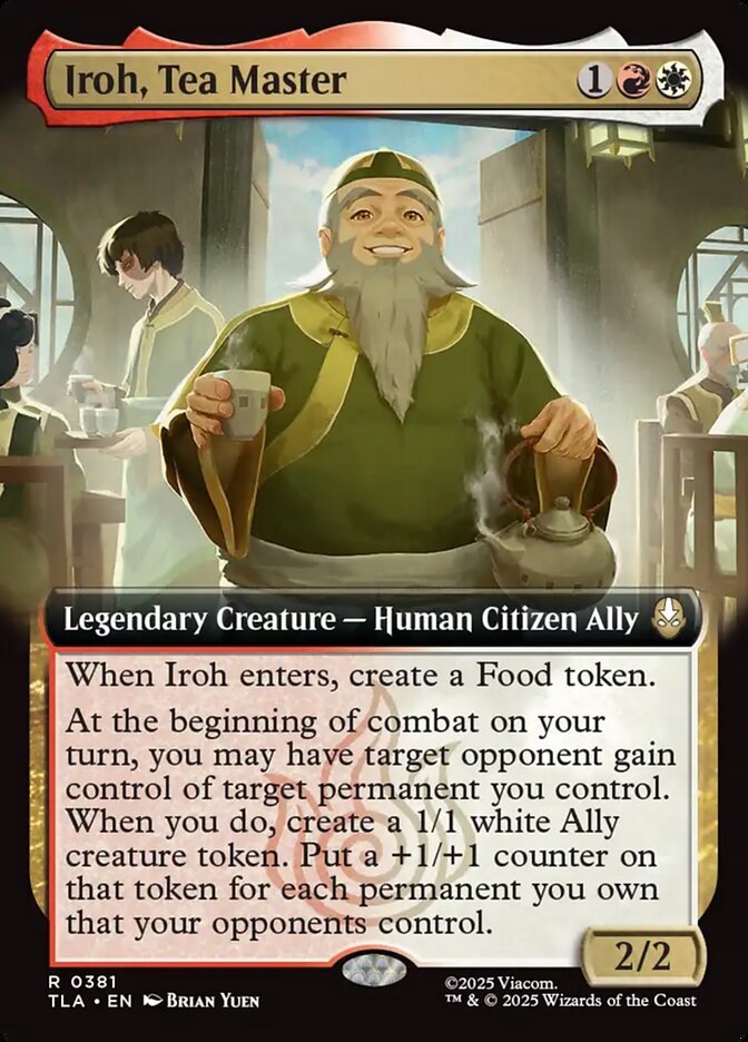 Iroh, Tea Master (Extended Art) - (Foil): Avatar: The Last Airbender
