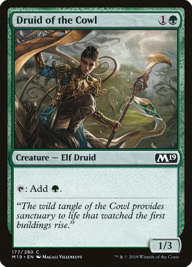 Druid of the Cowl - (Foil): Core Set 2019