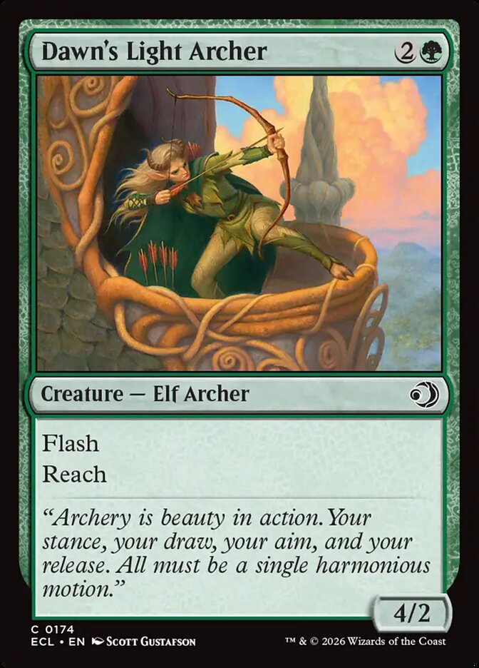 Dawn's Light Archer - (Foil): Lorwyn Eclipsed