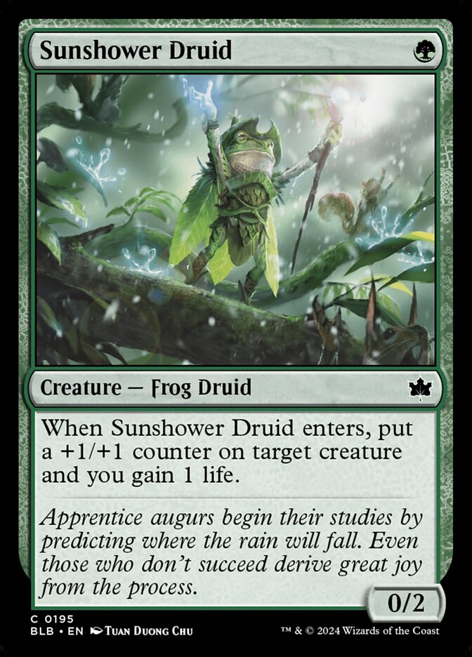 Sunshower Druid - (Foil): Bloomburrow