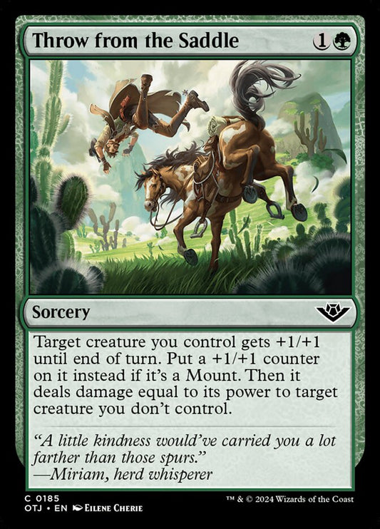 Throw from the Saddle - (Foil): Outlaws of Thunder Junction