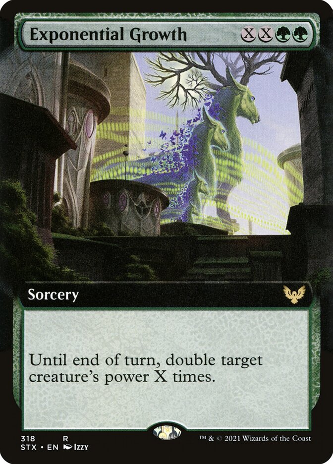 Exponential Growth (Extended Art) - (Foil): Strixhaven: School of Mages