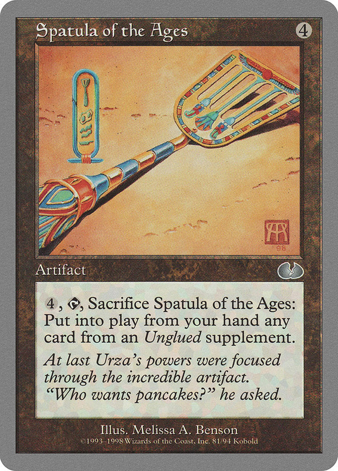 Spatula of the Ages: Unglued
