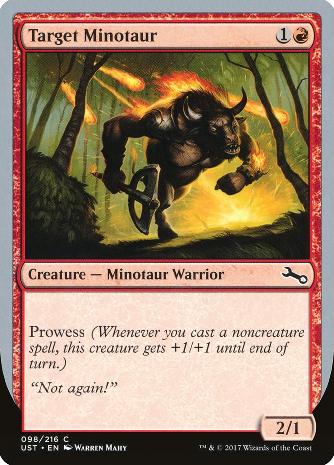 Target Minotaur (Fire): Unstable