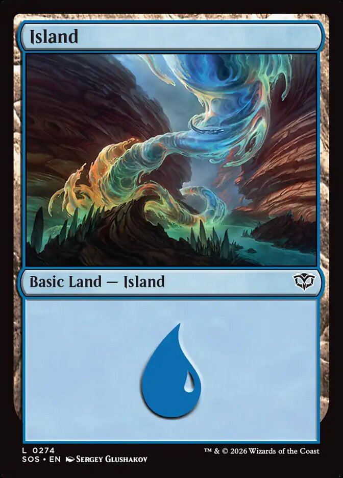 Island - (Foil): Secrets of Strixhaven