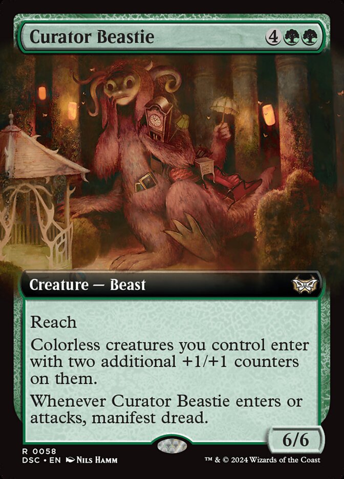Curator Beastie (Extended Art): Duskmourn: House of Horror Commander
