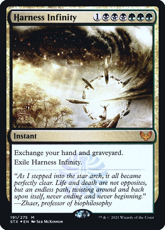 Harness Infinity (Prerelease) (Strixhaven: School of Mages) - (Foil): Strixhaven: School of Mages Promos
