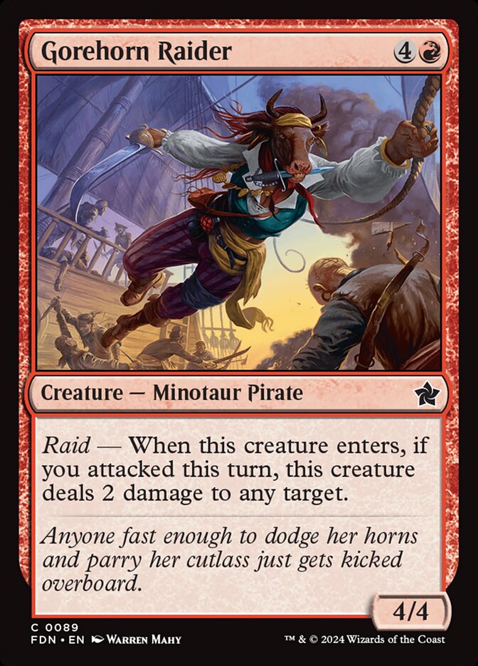 Gorehorn Raider - (Foil): Foundations