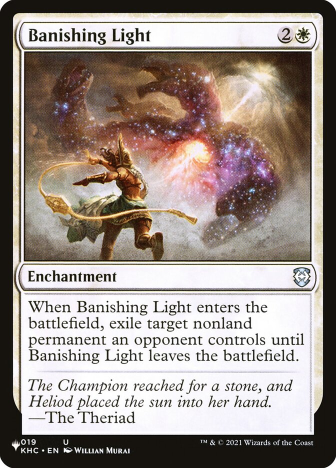 Banishing Light (Kaldheim Commander): The List
