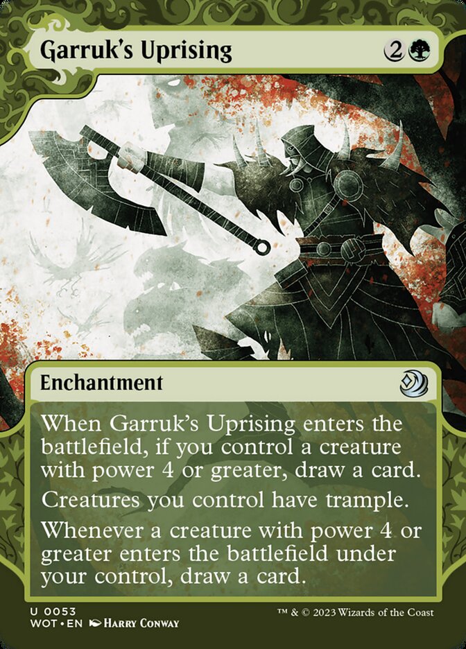 Garruk's Uprising (#053) - (Foil): Wilds of Eldraine: Enchanting Tales