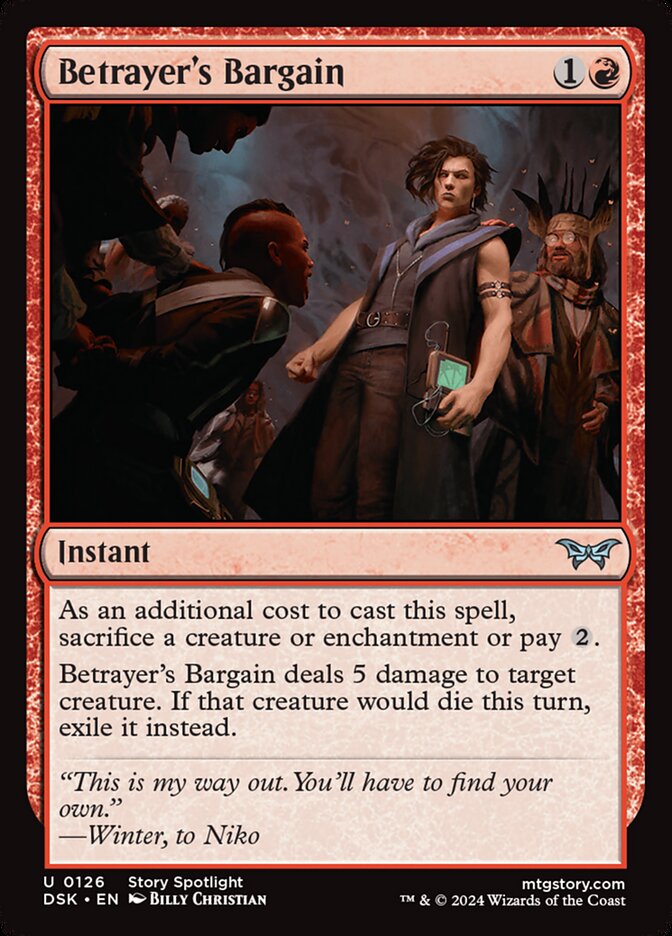 Betrayer's Bargain - (Foil): Duskmourn: House of Horror
