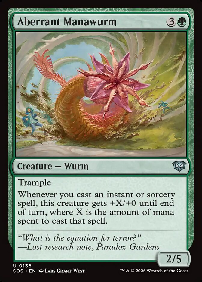 Aberrant Manawurm - (Foil): Secrets of Strixhaven