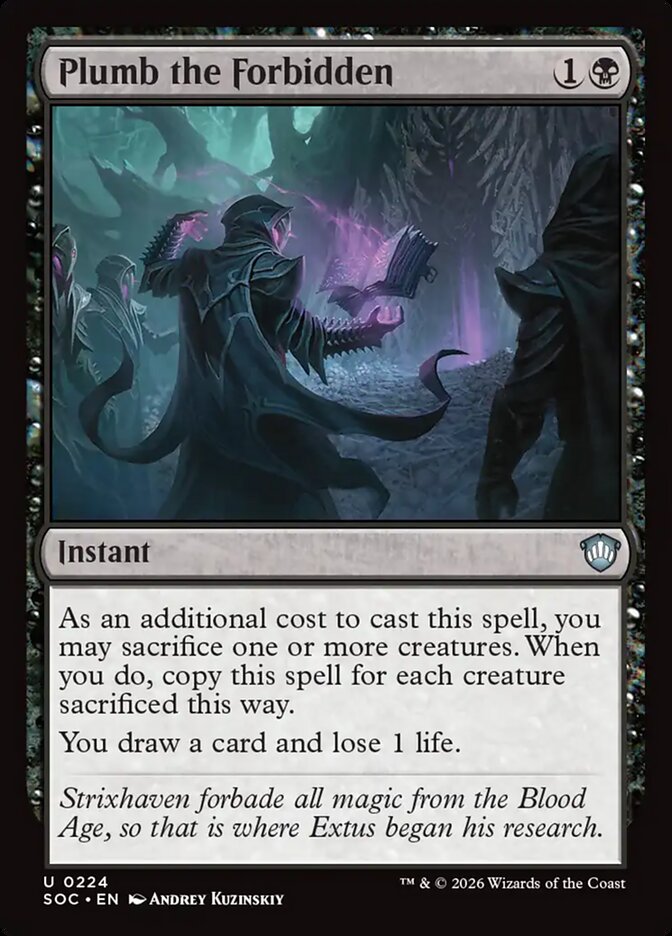 Plumb the Forbidden: Secrets of Strixhaven Commander