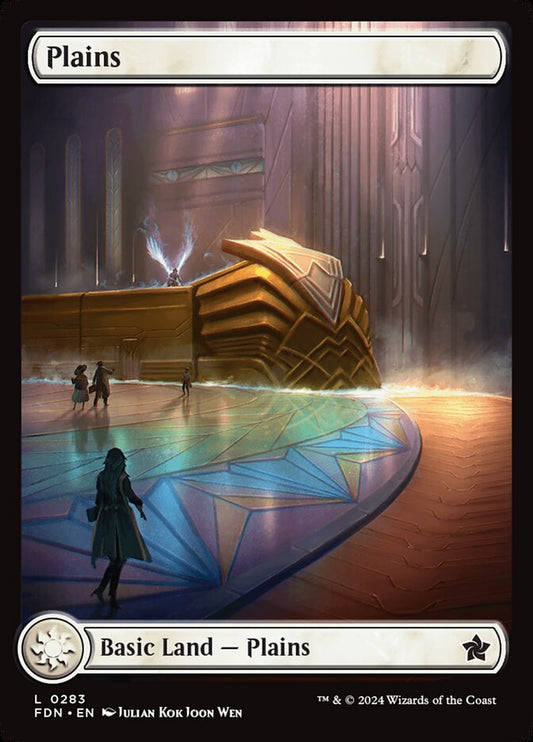 Plains (#283) (Full Art) - (Foil): Foundations