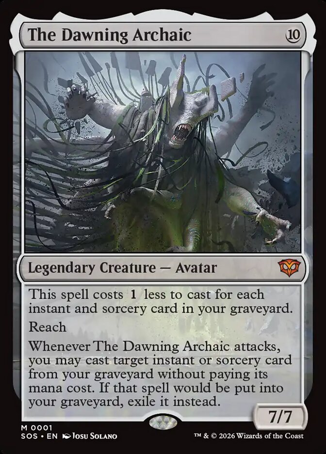 The Dawning Archaic - (Foil): Secrets of Strixhaven
