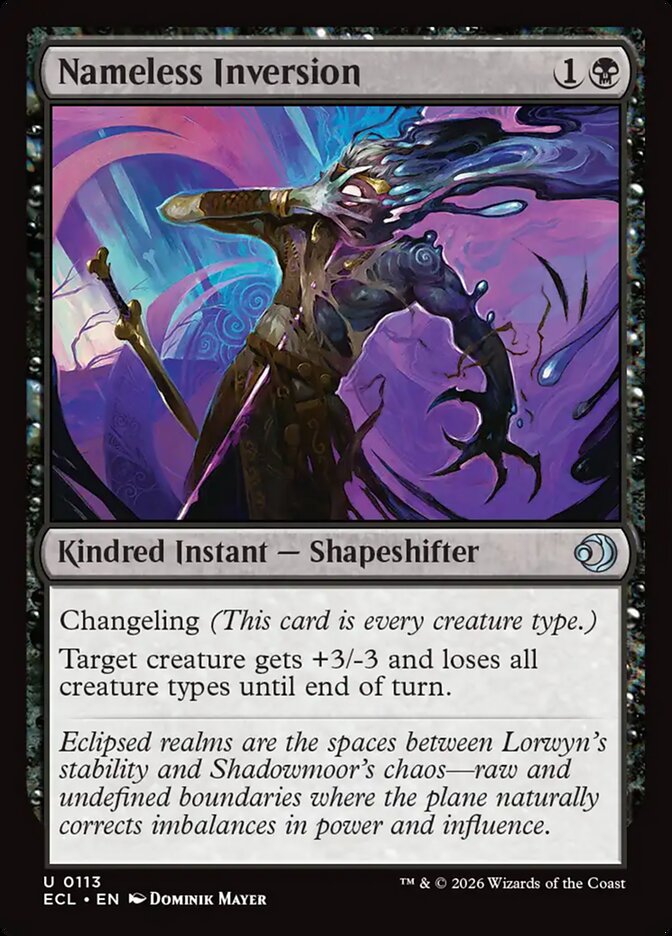 Nameless Inversion - (Foil): Lorwyn Eclipsed