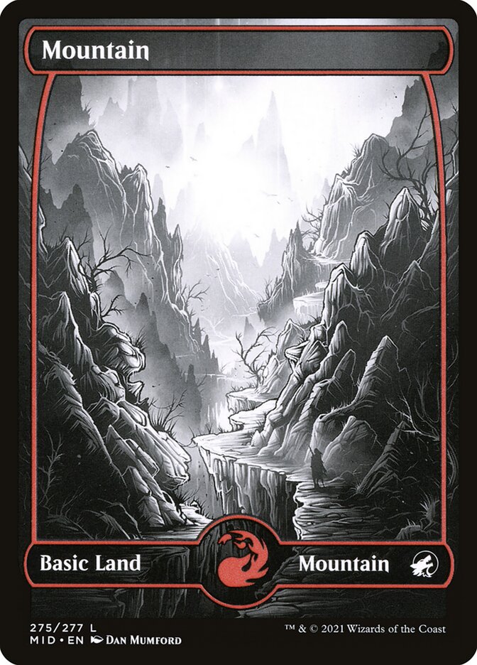 Mountain (#275) (Full Art): Innistrad: Midnight Hunt