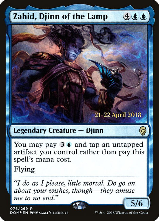 Zahid, Djinn of the Lamp (Prerelease) (Dominaria) - (Foil): Dominaria Promos