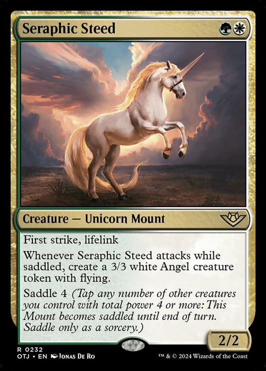 Seraphic Steed - (Foil): Outlaws of Thunder Junction