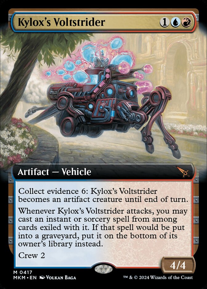 Kylox's Voltstrider (Extended Art) - (Foil): Murders at Karlov Manor
