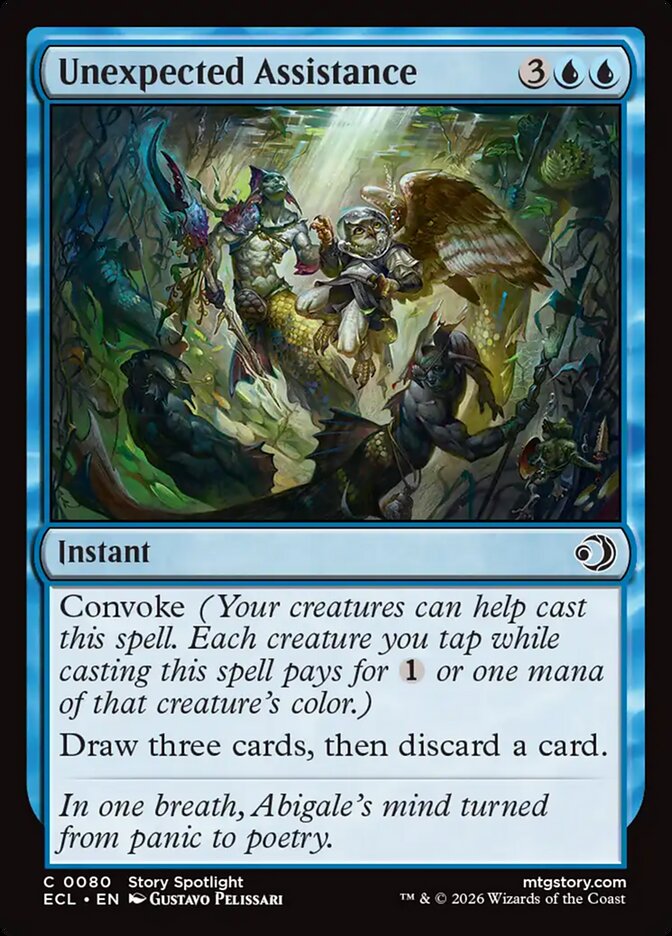 Unexpected Assistance - (Foil): Lorwyn Eclipsed