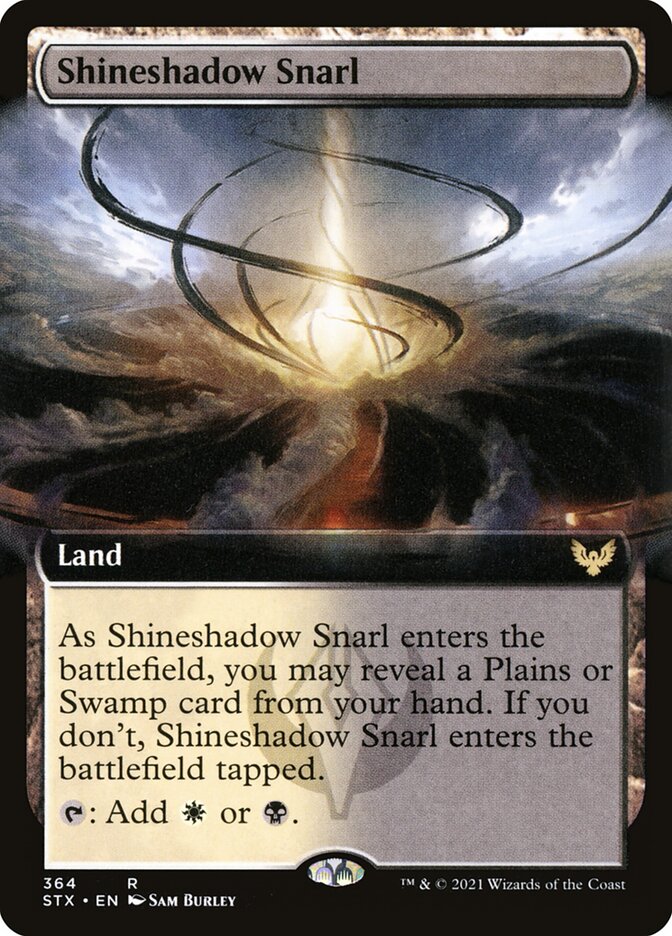 Shineshadow Snarl (Extended Art) - (Foil): Strixhaven: School of Mages