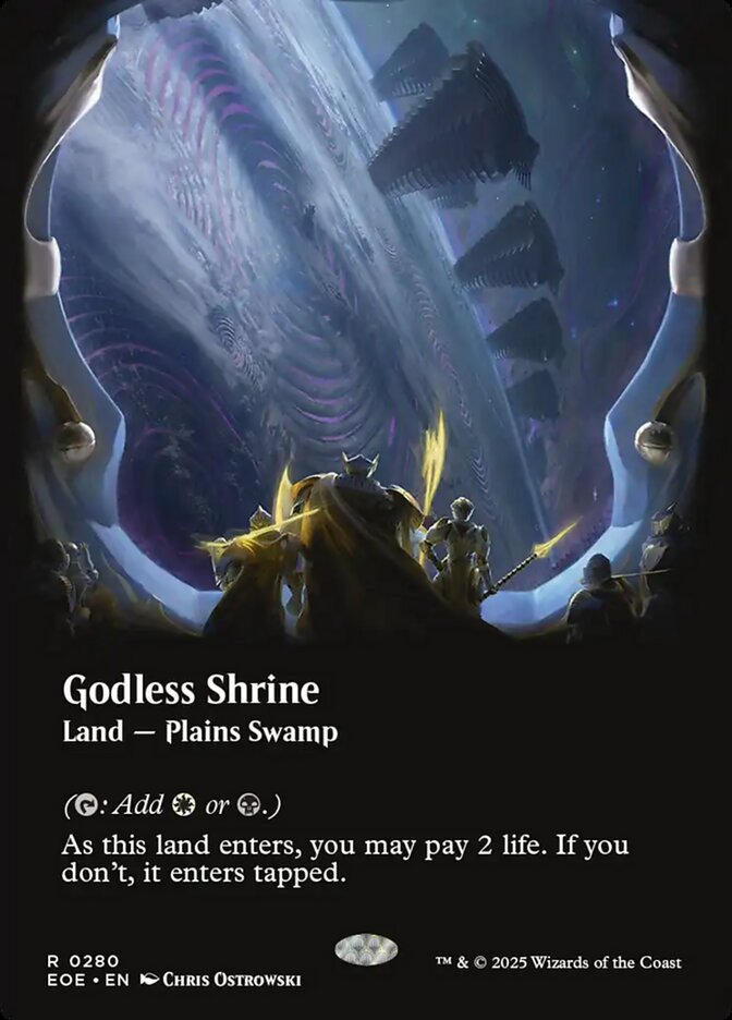 Godless Shrine (Borderless) - (Foil): Edge of Eternities