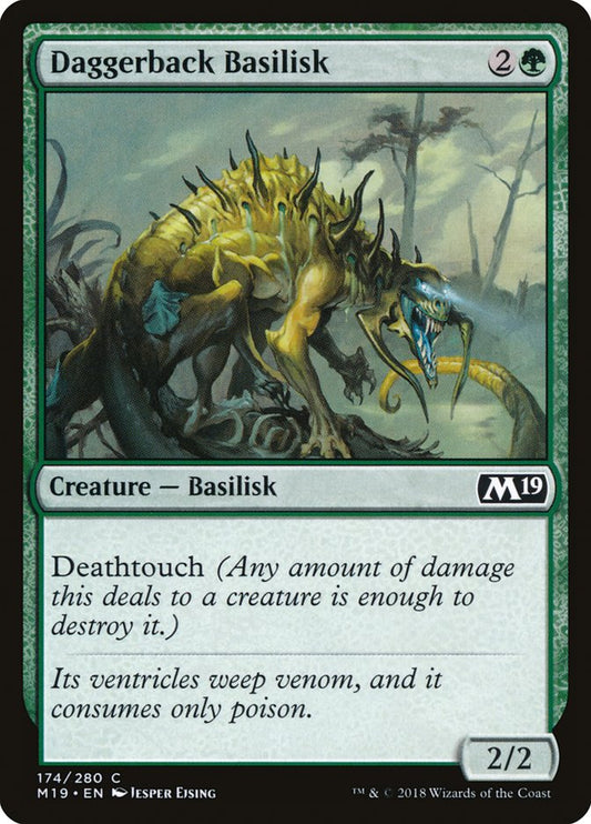 Daggerback Basilisk - (Foil): Core Set 2019