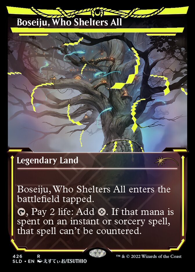 Boseiju, Who Shelters All (Secret Lair) (Neon Ink Yellow) - (Foil)