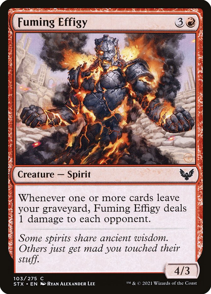 Fuming Effigy - (Foil): Strixhaven: School of Mages