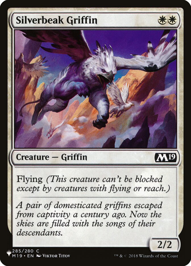 Silverbeak Griffin: The List