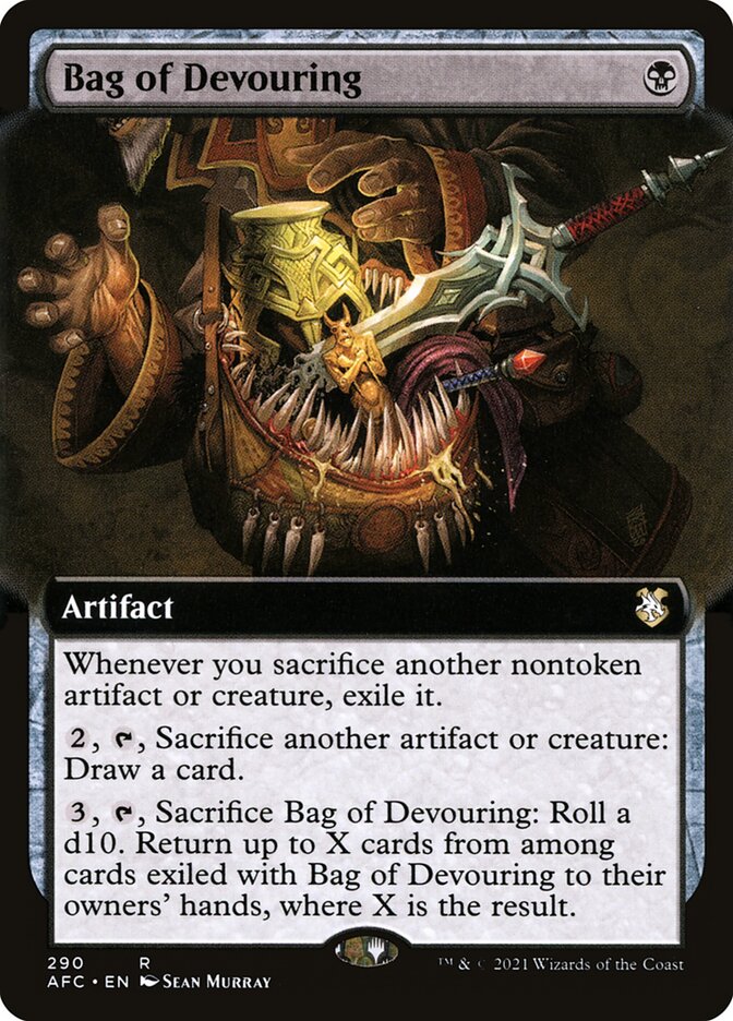 Bag of Devouring (Extended Art): Forgotten Realms Commander