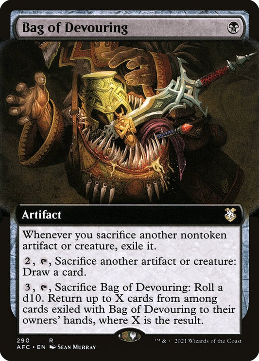 Bag of Devouring (Extended Art): Forgotten Realms Commander