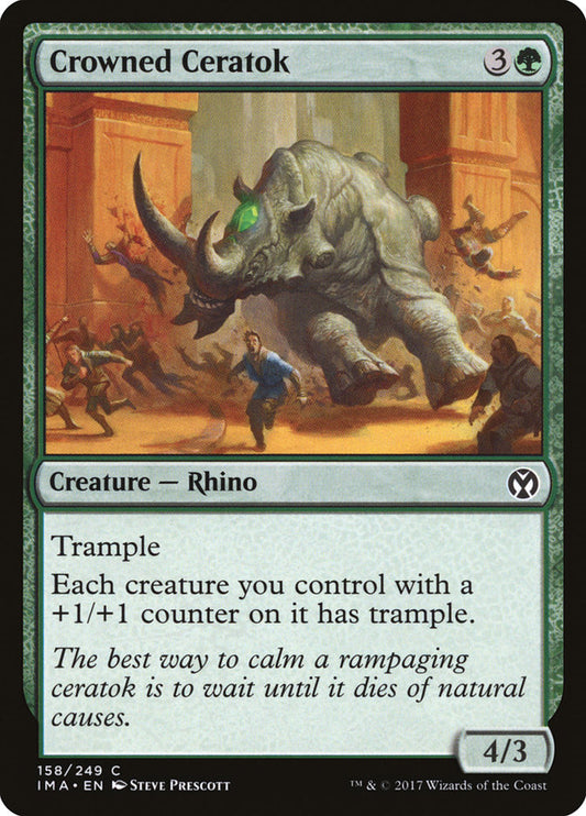 Crowned Ceratok - (Foil): Iconic Masters