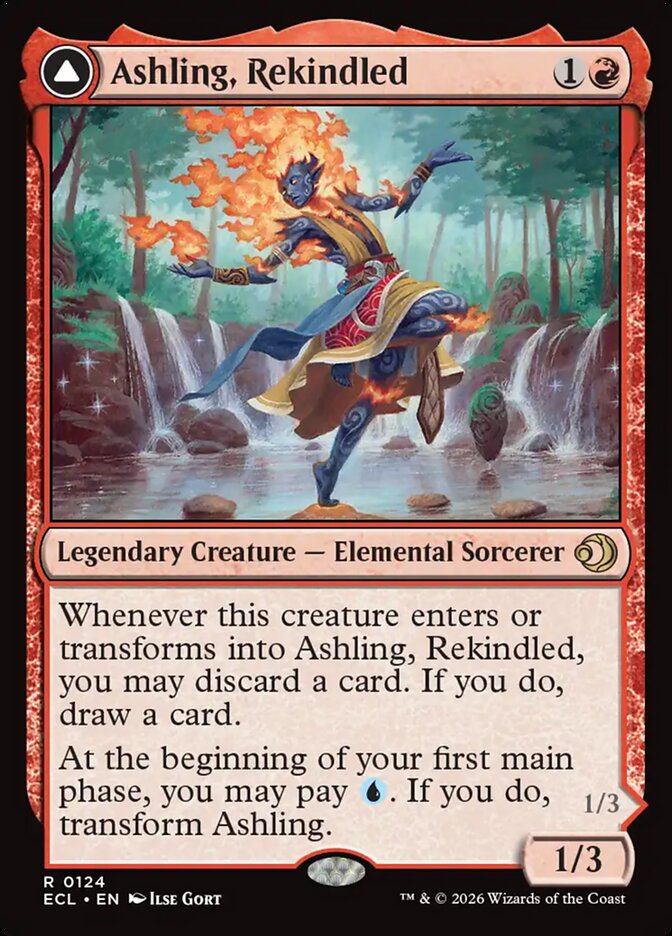 Ashling, Rekindled // Ashling, Rimebound - (Foil): Lorwyn Eclipsed