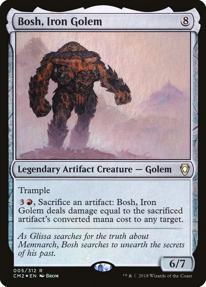 Bosh, Iron Golem - (Foil): Commander Anthology Volume II