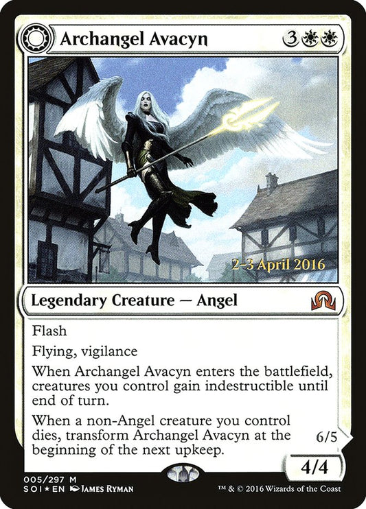 Archangel Avacyn // Avacyn, the Purifier - (Foil): Shadows over Innistrad Promos