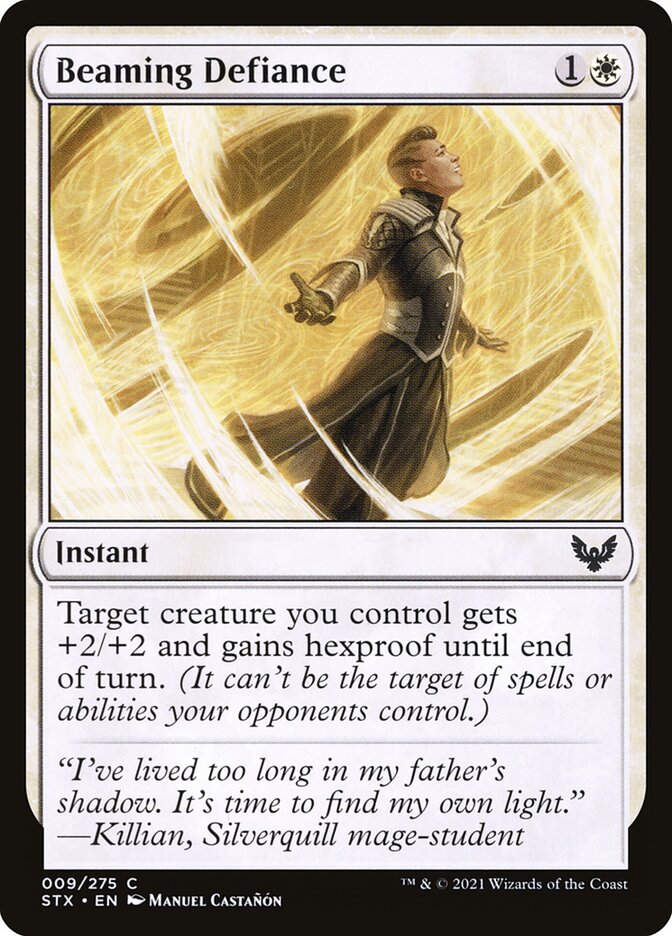 Beaming Defiance - (Foil): Strixhaven: School of Mages